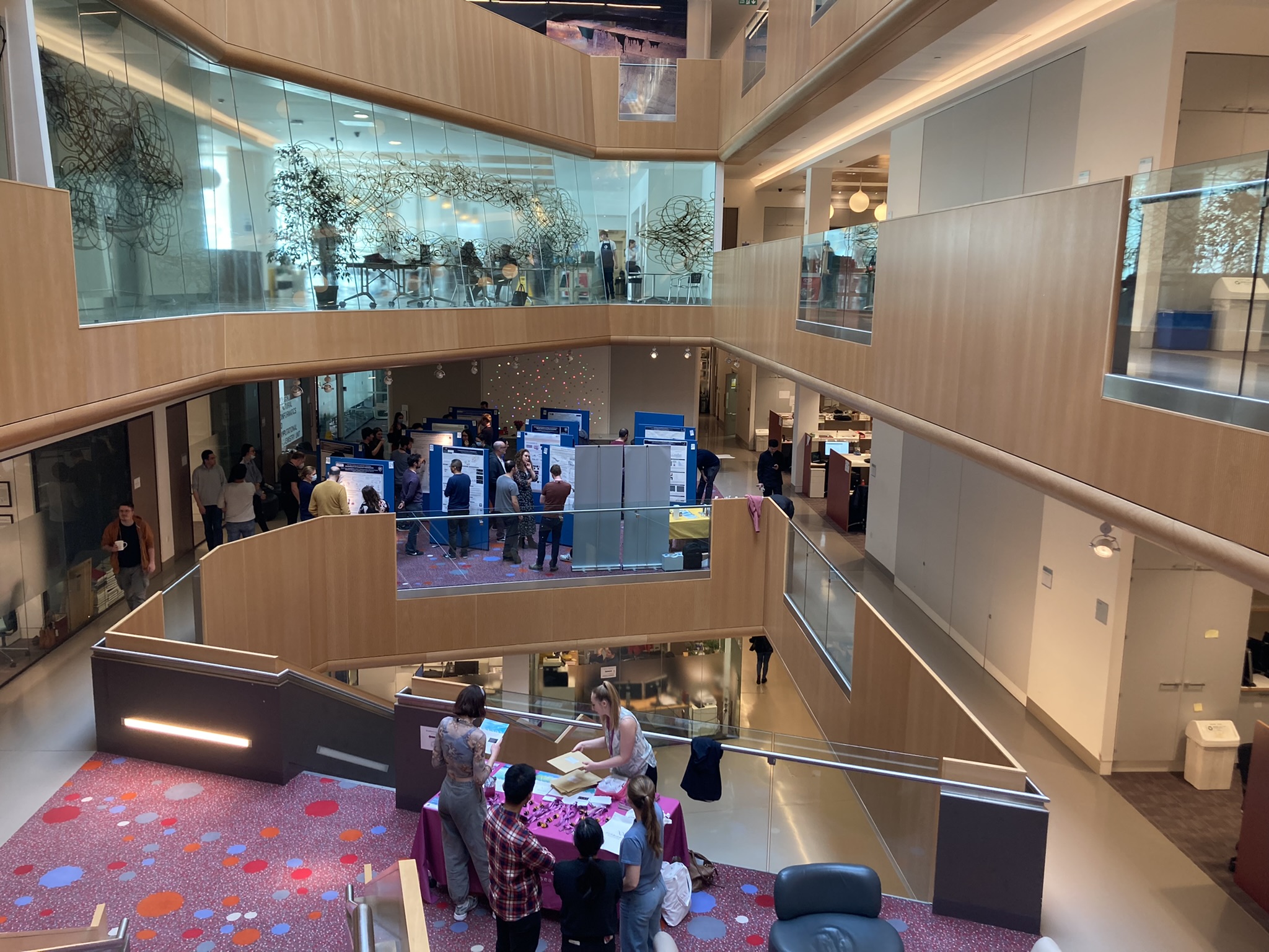 Poster symposium taking place in the Dorothy Crowfoot Hodgkin Building