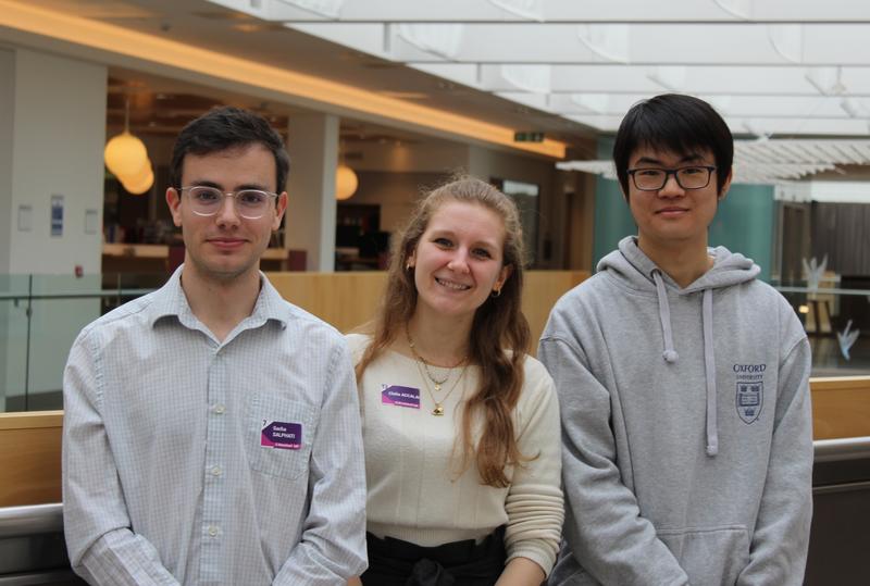 Winners L-R: Sacha Salphati, Clelia Accalai and Nicolas Chen