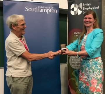 Elspeth receiving her prize on the 12th July 2018