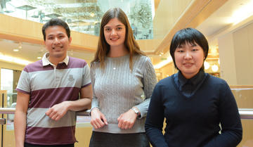 Best Poster Prize Winners (L-R) Irsyad Khairil Anuar, Lisa Rodermund and Shanlin Rao